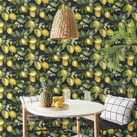 Lemon Zest Peel and Stick Wallpaper Peel and Stick Wallpaper RoomMates   