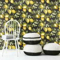 Lemon Zest Peel and Stick Wallpaper Peel and Stick Wallpaper RoomMates   