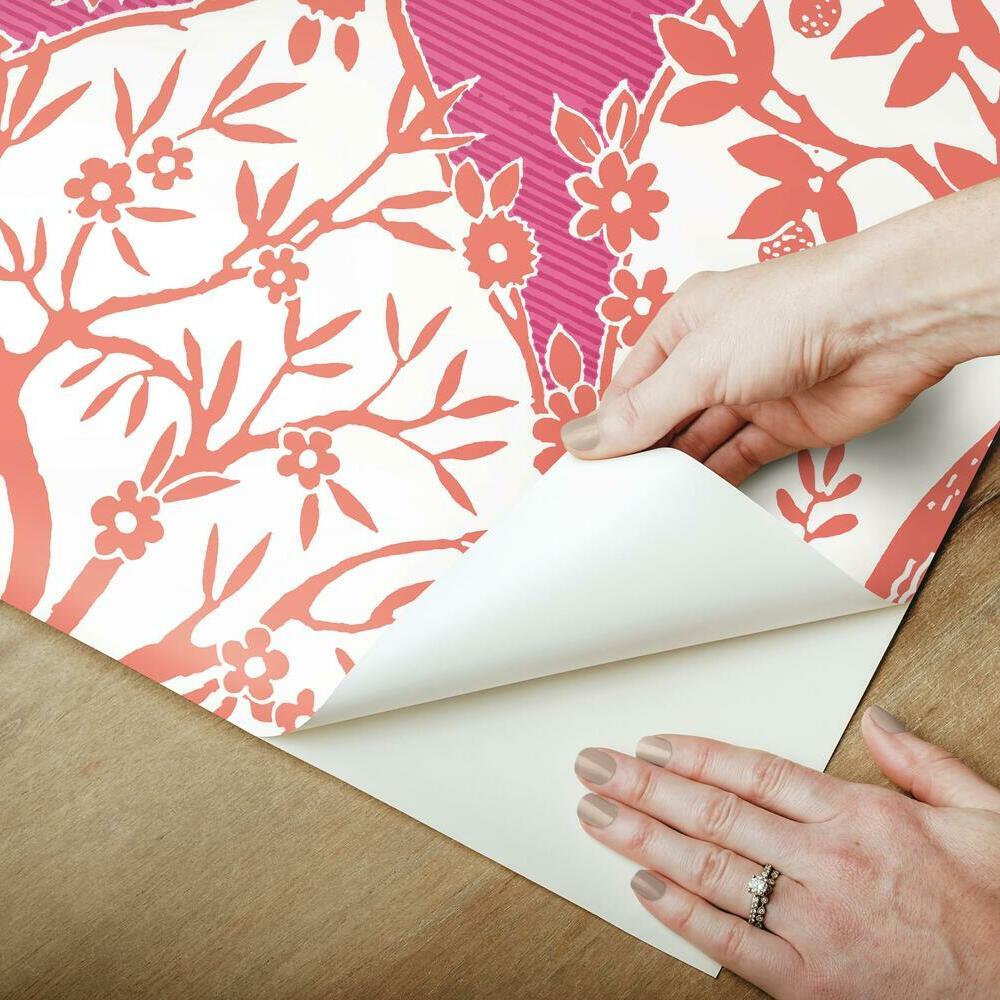 Tree and Vine Ogee Peel and Stick Wallpaper Peel and Stick Wallpaper RoomMates   