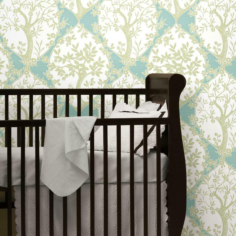 Tree and Vine Ogee Peel and Stick Wallpaper Peel and Stick Wallpaper RoomMates   