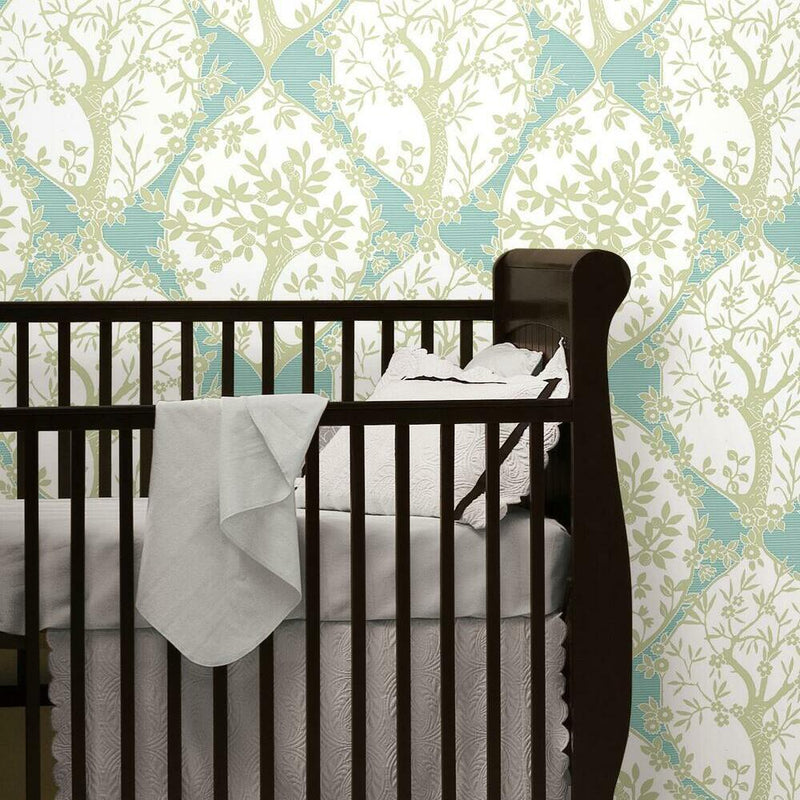 Tree and Vine Ogee Peel and Stick Wallpaper Peel and Stick Wallpaper RoomMates   