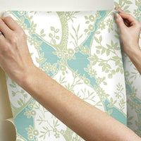 Tree and Vine Ogee Peel and Stick Wallpaper Peel and Stick Wallpaper RoomMates   