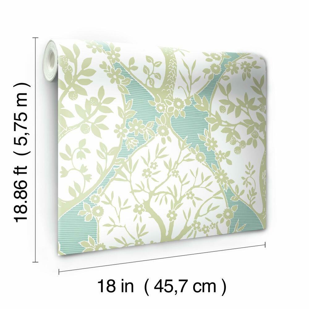 Tree and Vine Ogee Peel and Stick Wallpaper Peel and Stick Wallpaper RoomMates   