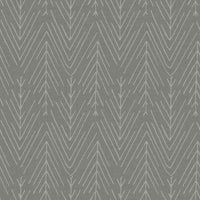 Twig Hygge Herringbone Peel and Stick Wallpaper Peel and Stick Wallpaper RoomMates Roll Dark Grey 