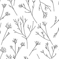 Twigs Peel and Stick Wallpaper Peel and Stick Wallpaper RoomMates Roll Black and White 