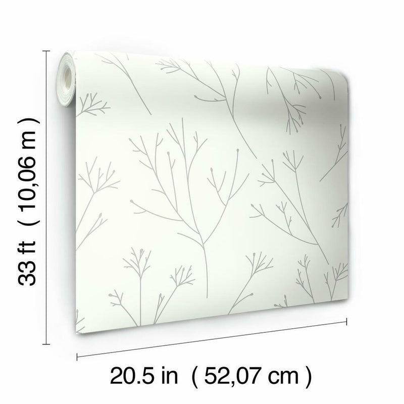 Twigs Peel and Stick Wallpaper Peel and Stick Wallpaper RoomMates   
