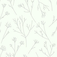 Twigs Peel and Stick Wallpaper Peel and Stick Wallpaper RoomMates Roll Gray 
