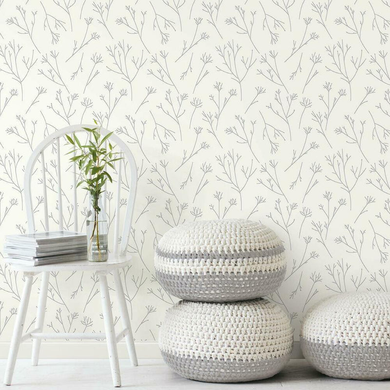 Twigs Peel and Stick Wallpaper Peel and Stick Wallpaper RoomMates   
