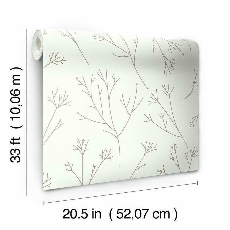 Twigs Peel and Stick Wallpaper Peel and Stick Wallpaper RoomMates   