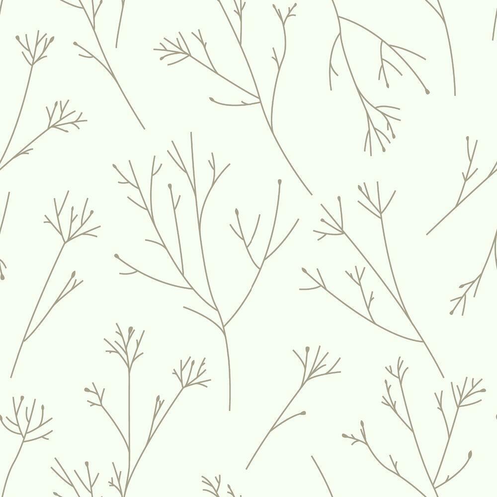 Twigs Peel and Stick Wallpaper Peel and Stick Wallpaper RoomMates Roll Brown 