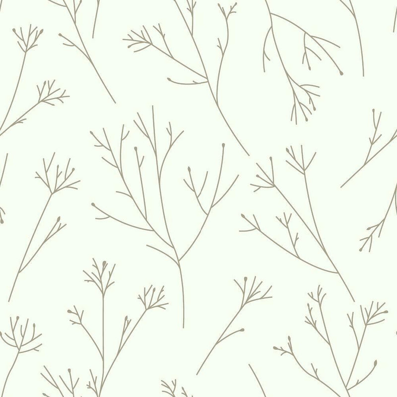 Twigs Peel and Stick Wallpaper Peel and Stick Wallpaper RoomMates Roll Brown 