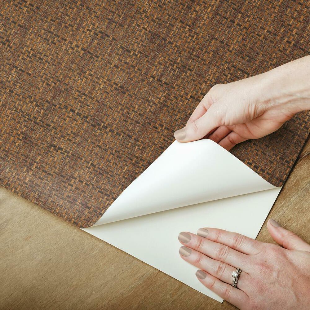 Faux Grasscloth Weave Peel and Stick Wallpaper Peel and Stick Wallpaper RoomMates   