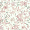 Watercolor Floral Peel and Stick Wallpaper Peel and Stick Wallpaper RoomMates Roll Light Pink 