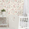 Watercolor Floral Peel and Stick Wallpaper Peel and Stick Wallpaper RoomMates   