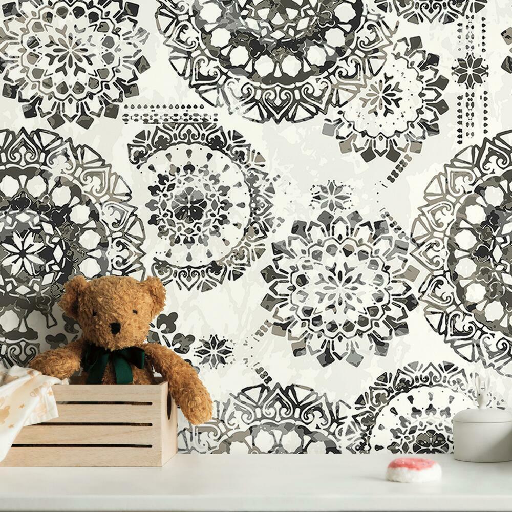 Bohemian Peel and Stick Wallpaper Peel and Stick Wallpaper RoomMates   