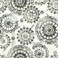 Bohemian Peel and Stick Wallpaper Peel and Stick Wallpaper RoomMates Roll Black 