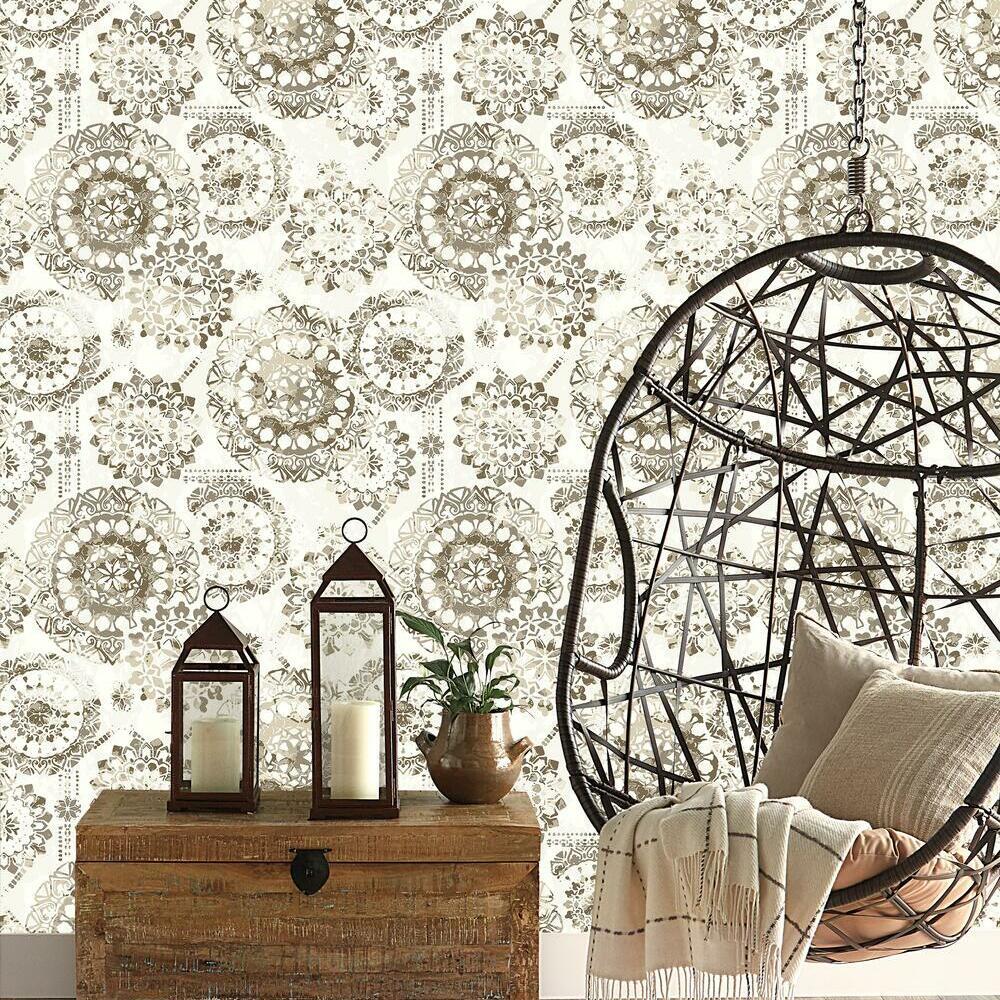 Bohemian Peel and Stick Wallpaper Peel and Stick Wallpaper RoomMates   