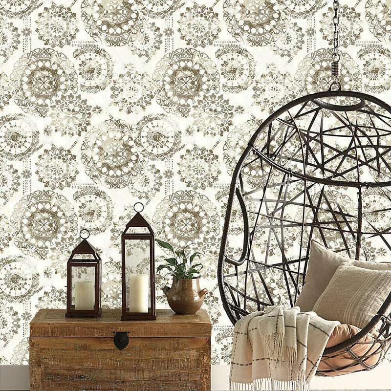 Bohemian Peel and Stick Wallpaper Peel and Stick Wallpaper RoomMates   