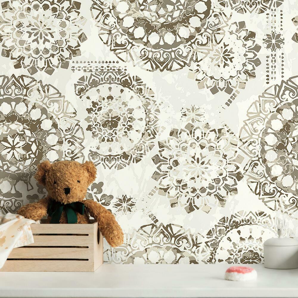 Bohemian Peel and Stick Wallpaper Peel and Stick Wallpaper RoomMates   