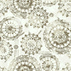 Bohemian Peel and Stick Wallpaper Peel and Stick Wallpaper RoomMates Roll Grey 