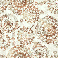 Bohemian Peel and Stick Wallpaper Peel and Stick Wallpaper RoomMates Roll Orange 