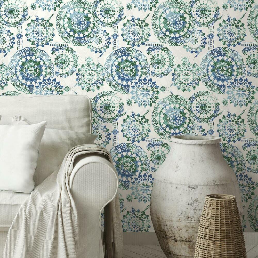 Bohemian Peel and Stick Wallpaper Peel and Stick Wallpaper RoomMates   