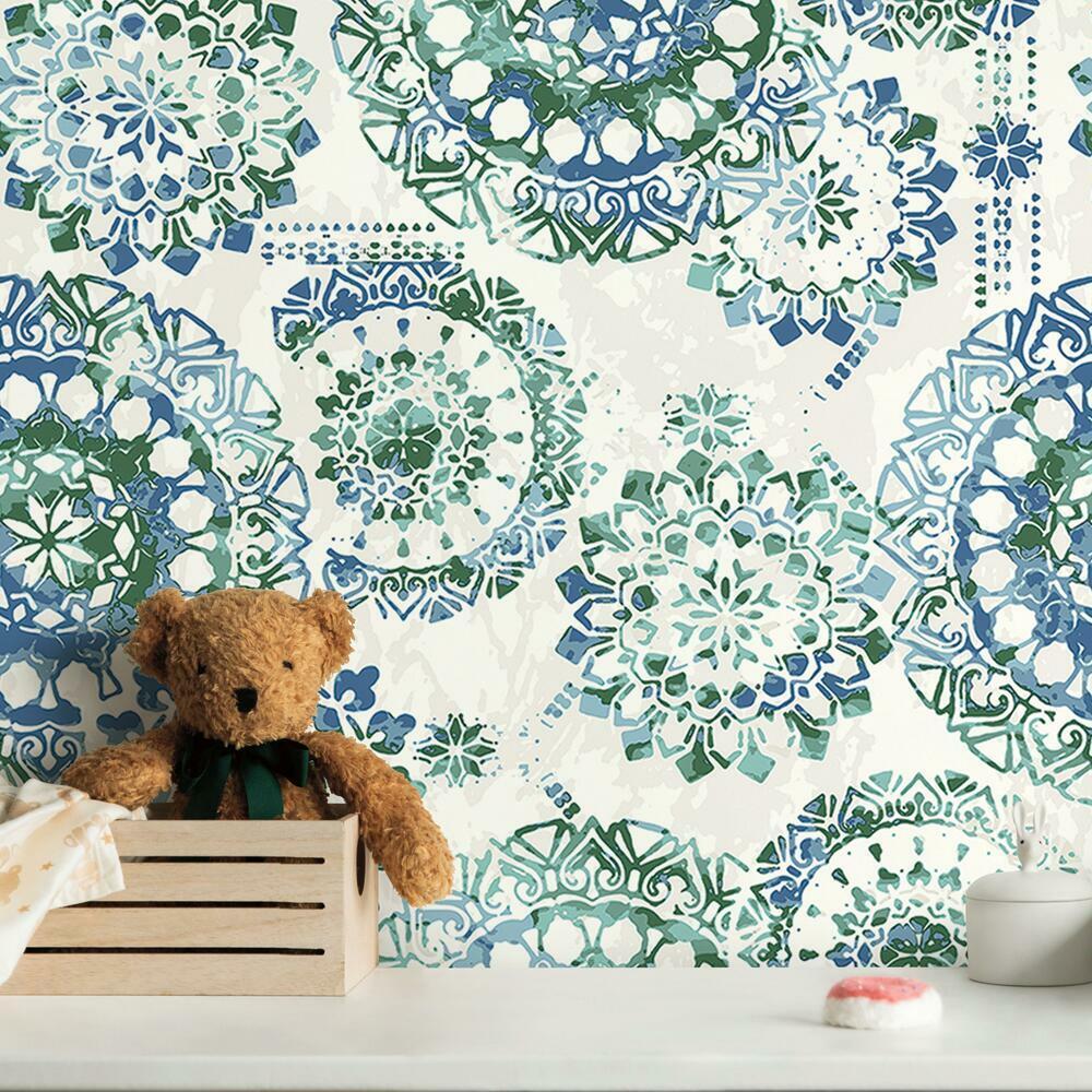 Bohemian Peel and Stick Wallpaper Peel and Stick Wallpaper RoomMates   