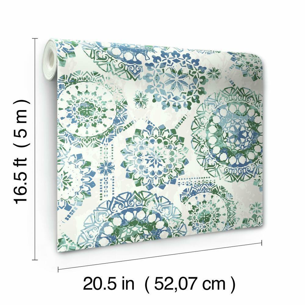 Bohemian Peel and Stick Wallpaper Peel and Stick Wallpaper RoomMates   