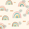 Rainbow's End Peel and Stick Wallpaper Peel and Stick Wallpaper RoomMates Roll Taupe 