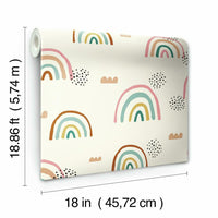 Rainbow's End Peel and Stick Wallpaper Peel and Stick Wallpaper RoomMates   