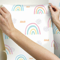 Rainbow's End Peel and Stick Wallpaper Peel and Stick Wallpaper RoomMates   