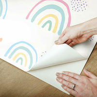 Rainbow's End Peel and Stick Wallpaper Peel and Stick Wallpaper RoomMates   