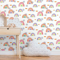 Rainbow's End Peel and Stick Wallpaper Peel and Stick Wallpaper RoomMates   