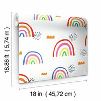 Rainbow's End Peel and Stick Wallpaper Peel and Stick Wallpaper RoomMates   