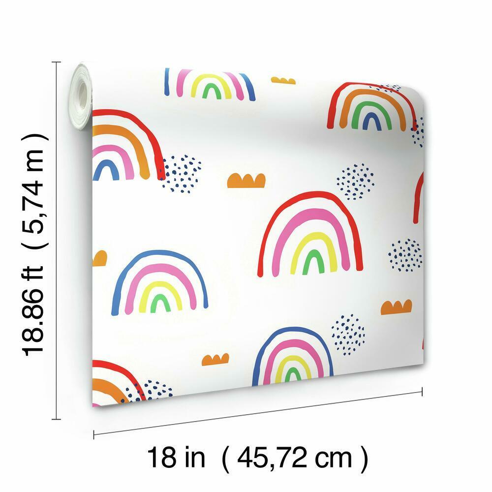 Rainbow's End Peel and Stick Wallpaper Peel and Stick Wallpaper RoomMates   