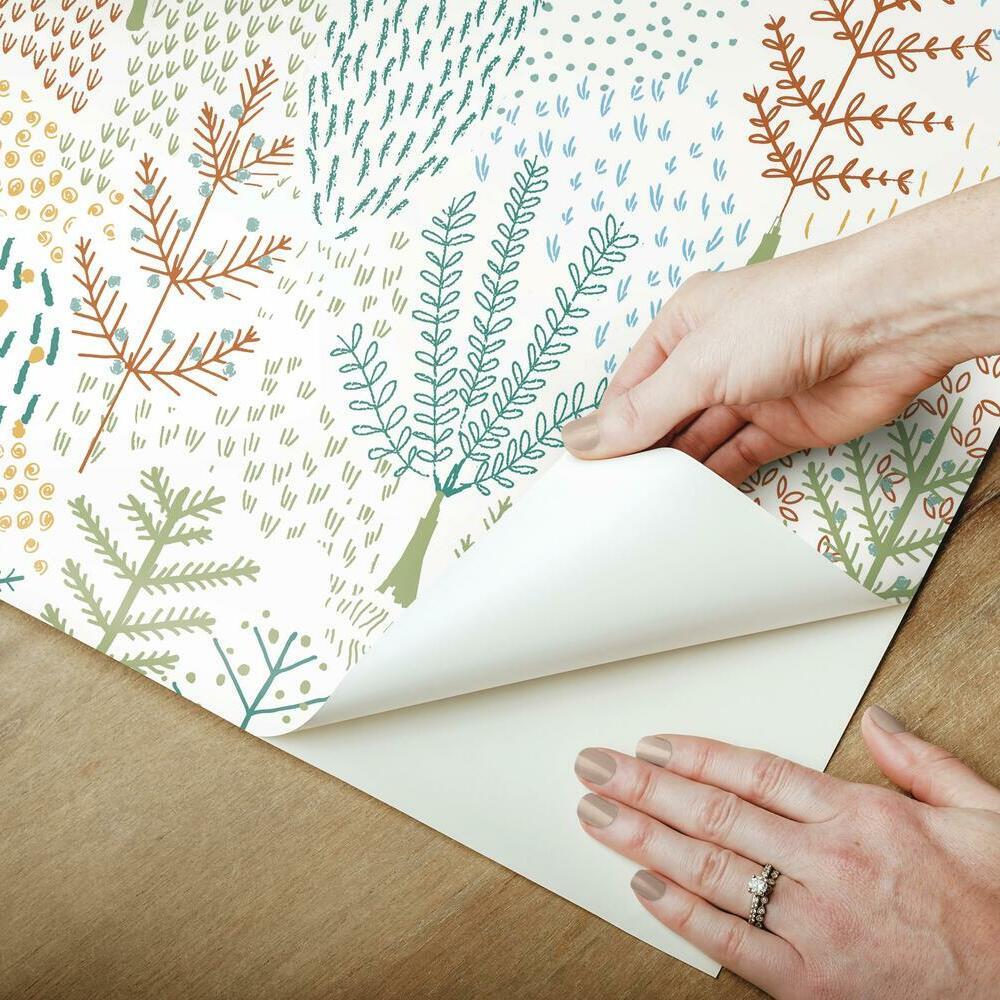 Folklore Trees Peel and Stick Wallpaper Peel and Stick Wallpaper RoomMates   