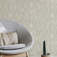 Folklore Trees Peel and Stick Wallpaper Peel and Stick Wallpaper RoomMates   