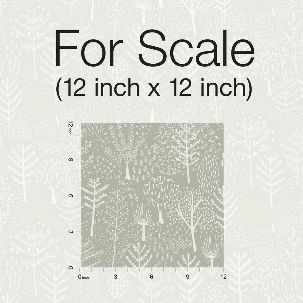 Folklore Trees Peel and Stick Wallpaper Peel and Stick Wallpaper RoomMates   