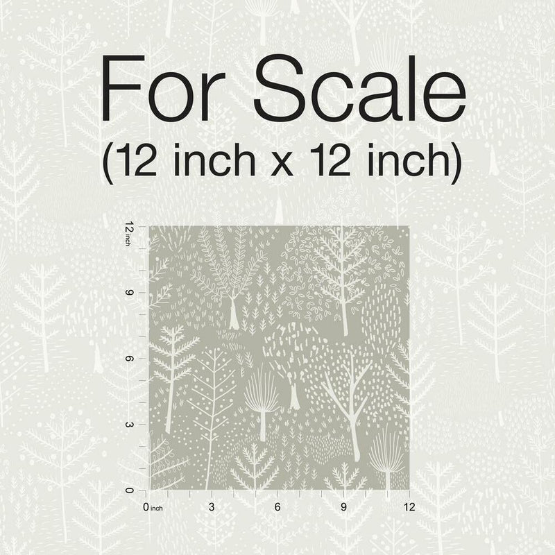 Folklore Trees Peel and Stick Wallpaper Peel and Stick Wallpaper RoomMates   