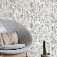 Folklore Trees Peel and Stick Wallpaper Peel and Stick Wallpaper RoomMates   