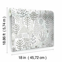 Folklore Trees Peel and Stick Wallpaper Peel and Stick Wallpaper RoomMates   