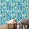 Watercolor Leaves Peel and Stick Wallpaper Peel and Stick Wallpaper RoomMates   