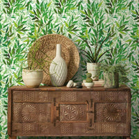 Watercolor Leaves Peel and Stick Wallpaper Peel and Stick Wallpaper RoomMates   