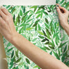 Watercolor Leaves Peel and Stick Wallpaper Peel and Stick Wallpaper RoomMates   