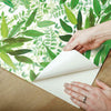 Watercolor Leaves Peel and Stick Wallpaper Peel and Stick Wallpaper RoomMates   