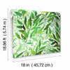 Watercolor Leaves Peel and Stick Wallpaper Peel and Stick Wallpaper RoomMates   