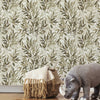 Watercolor Leaves Peel and Stick Wallpaper Peel and Stick Wallpaper RoomMates   