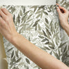 Watercolor Leaves Peel and Stick Wallpaper Peel and Stick Wallpaper RoomMates   
