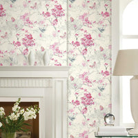 Spring Cherry Blossoms Peel and Stick Wallpaper Peel and Stick Wallpaper RoomMates   