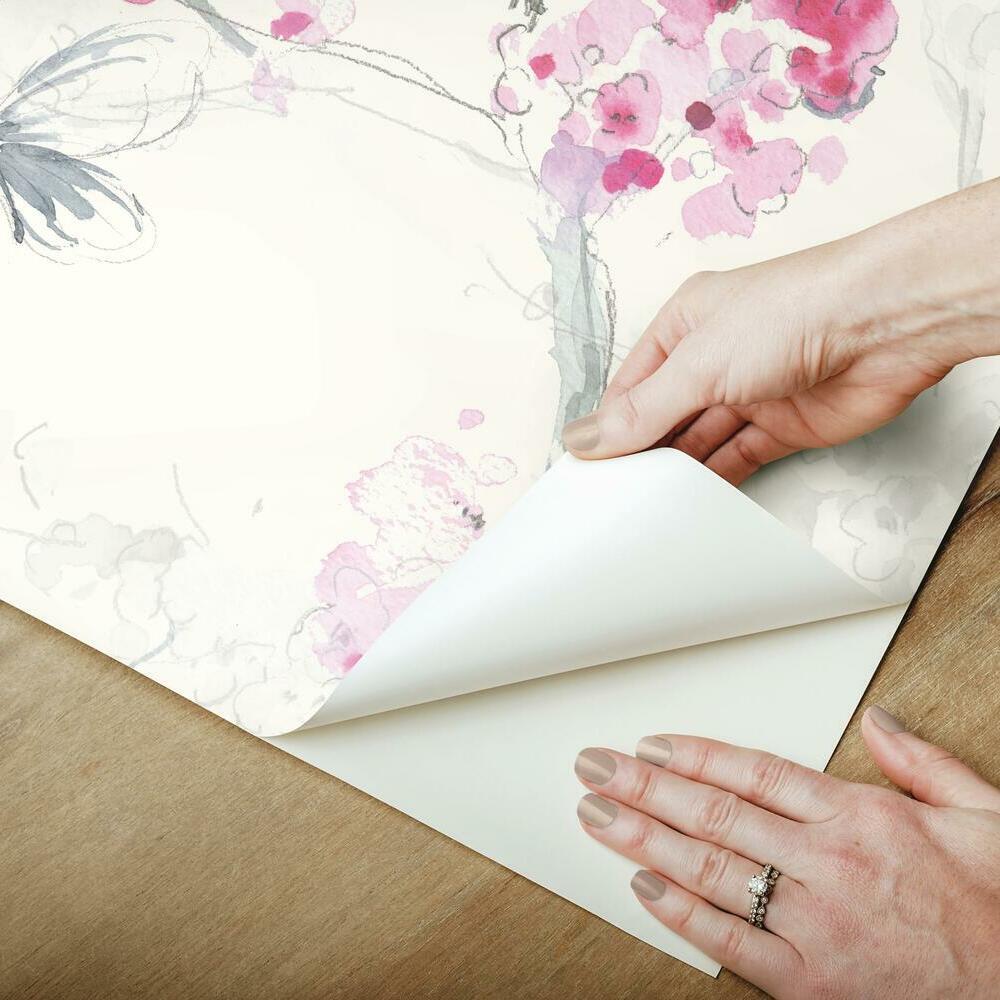 Spring Cherry Blossoms Peel and Stick Wallpaper Peel and Stick Wallpaper RoomMates   